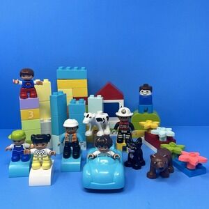 LEGO DUPLO Lot Building Blocks 10 Figures Kids Toddler Toy Set Mixed Bundle Play